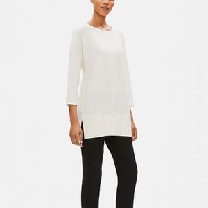 Eileen Fisher Lightweight Stretch Crepe Tunic